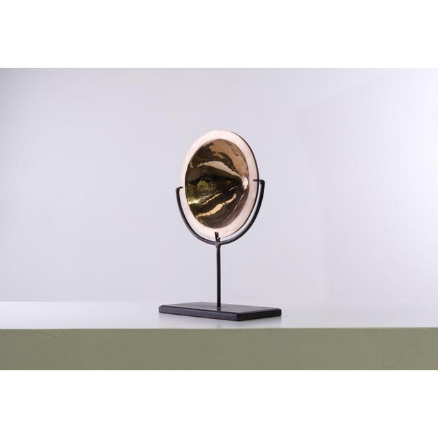 Isamu Noguchi Bronze and Steel Portal Mirror by Splady Art Studios For Sale - Image 4 of 6