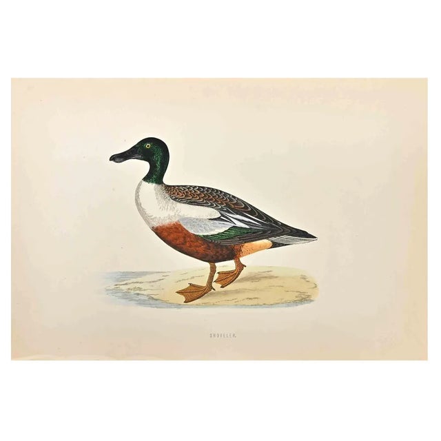 Alexander Francis Lydon, Shoveler, Woodcut Print, 1870 For Sale