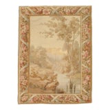 19th Century Aubusson Tapestry, Handmade, Ivory, Taupe, Cream For Sale