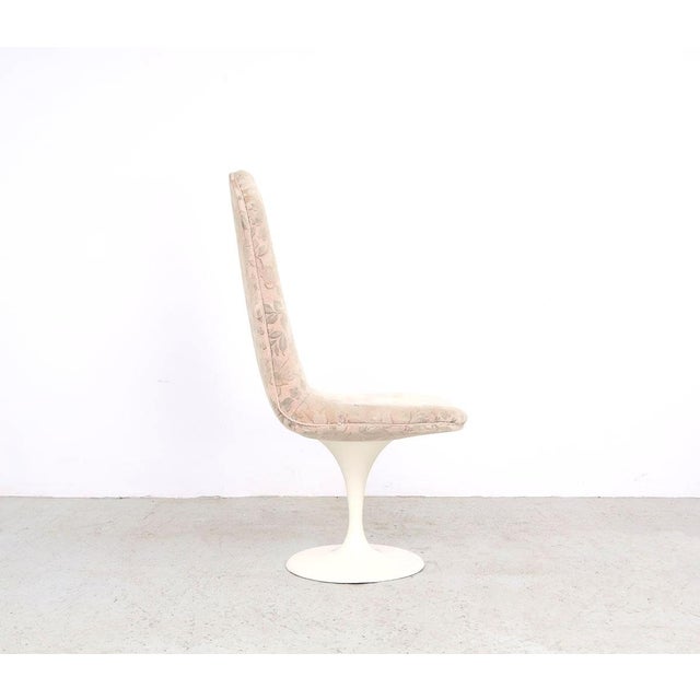 Metal Vintage Velvet Tulip Chairs, 1970s, Set of 4 For Sale - Image 7 of 12