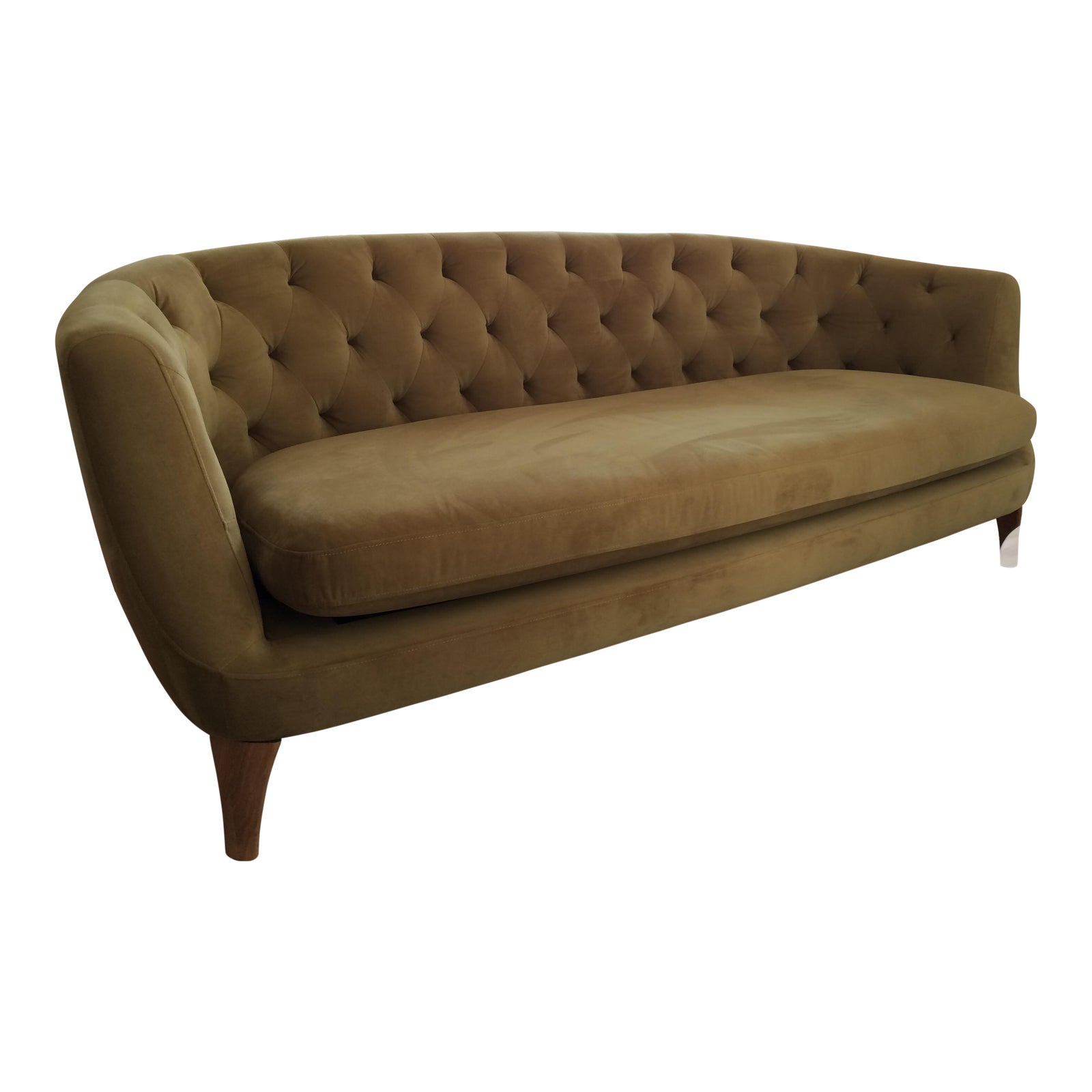 West Elm Velvet 'Lola' Sofa Chairish