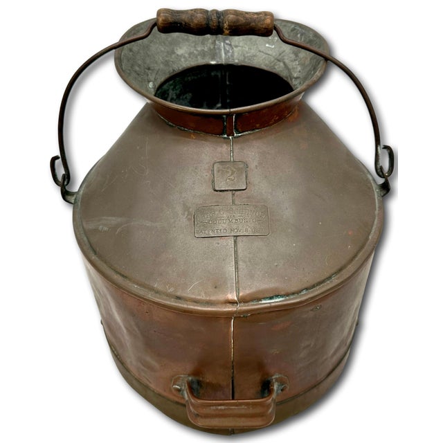 This Really is a Great Looking and Quite Rare Authentic Antique 2 Gallon Dairy Farm Milk Measure Bucket. It is Completely...