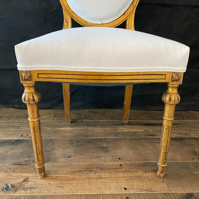 French Louis XV Giltwood Dining Chairs -Set of 4 For Sale - Image 9 of 12