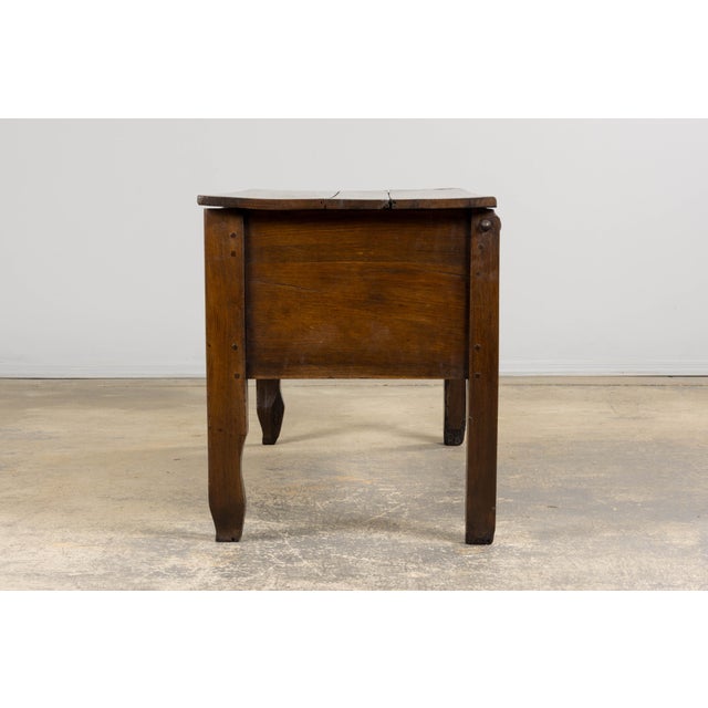 Early 19th Century Country French Provincial Oak Coffer Trunk For Sale - Image 9 of 18