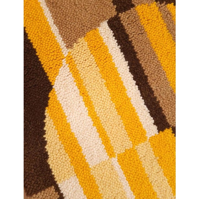 Mid-Century Modern German Wool Wall Tapestry, 1970s For Sale - Image 4 of 9