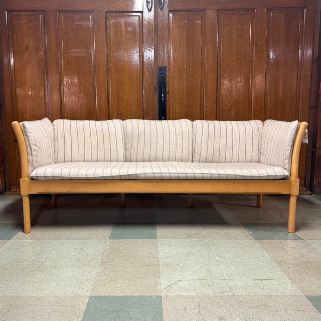 Mid 20th Century Danish Spoke-Back Sofa Set For Sale - Image 6 of 11