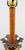 Vintage Parcel-Gilt Wood Candlestick Floor Lamp With Acanthus Leaf Accent Italy For Sale - Image 9 of 16