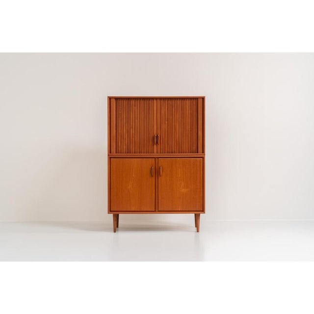 Highboard with Tambour Doors by Heinrich Riestenpatt, 1960s For Sale - Image 16 of 16