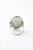 Early 20th Century Edwardian Filigree Platinum Diamond Three-Stone Ring size 7 For Sale - Image 5 of 5