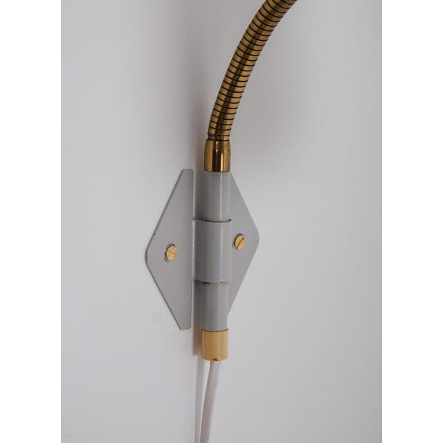 Metal Modern Swedish Wall Lamps attributed to Böhlmarks, 1950s For Sale - Image 7 of 9