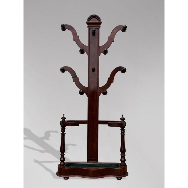 Victorian Mahogany Hall Stand, 1870s For Sale - Image 9 of 12