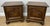 A charming pair of Vintage French bedside tables, beautifully crafted with classic panelled doors and a warm, rich finish...