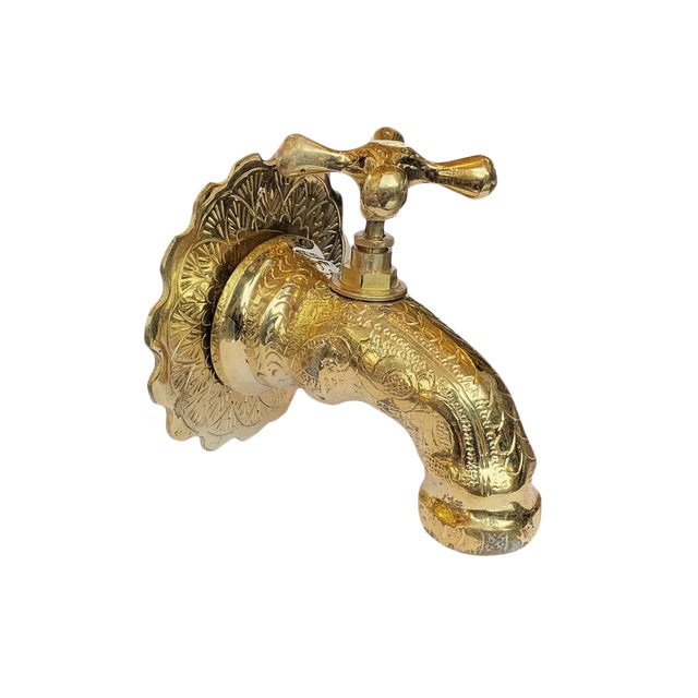 Vintage Brass Fountain Spigot For Sale