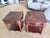 Late 20th Century Pair of Ornate Two-Tier Square Side Tables – Scalloped Parquet Top For Sale - Image 9 of 9