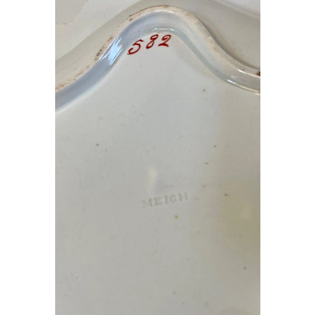 Antique Early 19th Century English Creamware Botanical Shell Shaped Dish Signed Meigh For Sale In New York - Image 6 of 8