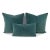 2020s Dark Smoky Blue Plush Velvet Pillow Cover - Dusty Blue Gray Velvet Cushion Case - Euro Sham For Sale - Image 5 of 7
