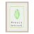 August Peridot Birthstone Print by Tatiana Alida in Tan Frame For Sale