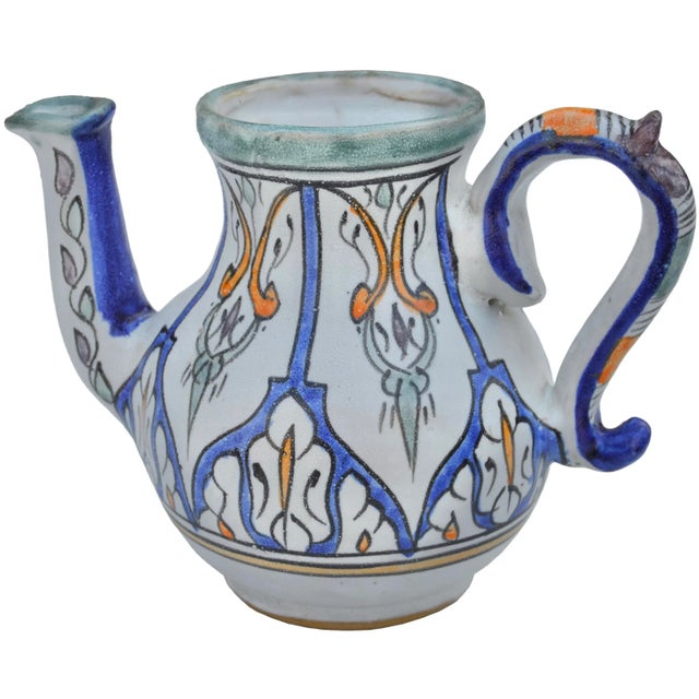 Mid 20th Century Andalusian-Patterned Ceramic-Art Decorative Teapot For Sale In New York - Image 6 of 9