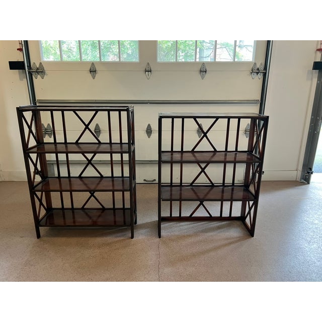 Wood Chippendale Style Shelf For Sale - Image 7 of 12