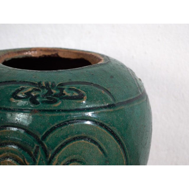 Antique Chinese Stoneware Vase For Sale - Image 3 of 8