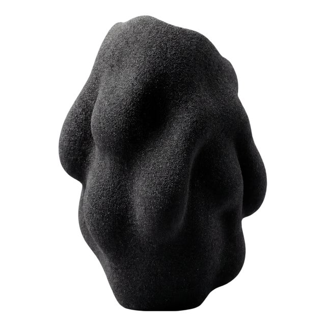 3D Printed Black Sand Vase by Bryant Creative Industries S.L. For Sale