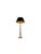 Brass and Black Laquered Floor Lamp on Ball-Shape Legs, 1980s For Sale - Image 4 of 10