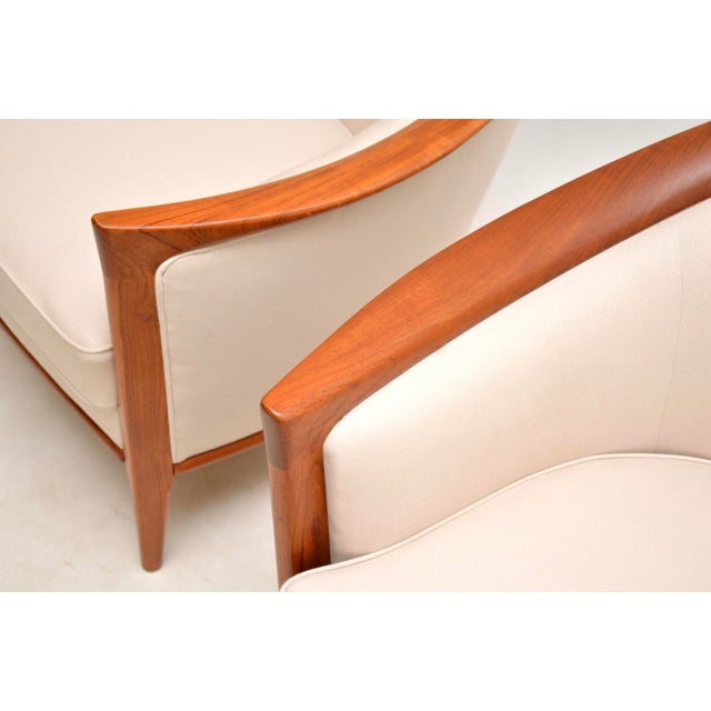 Vintage Swedish Teak Armchairs by Bertil Fridhagen for Bröderna Andersson, 1960, Set of 2 For Sale - Image 11 of 12