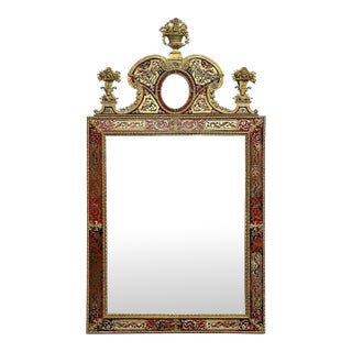 19th Century Swedish Verre Églomisé Mirror in the Taste of Burchardt Precht For Sale