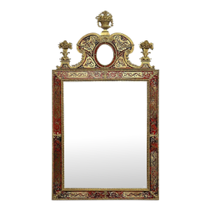 19th Century Swedish Verre Églomisé Mirror in the Taste of Burchardt Precht