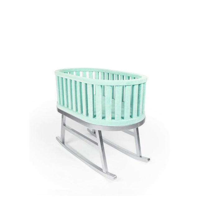 Pink Prince Santi Rocking Cradle by Royal Stranger For Sale - Image 13 of 18