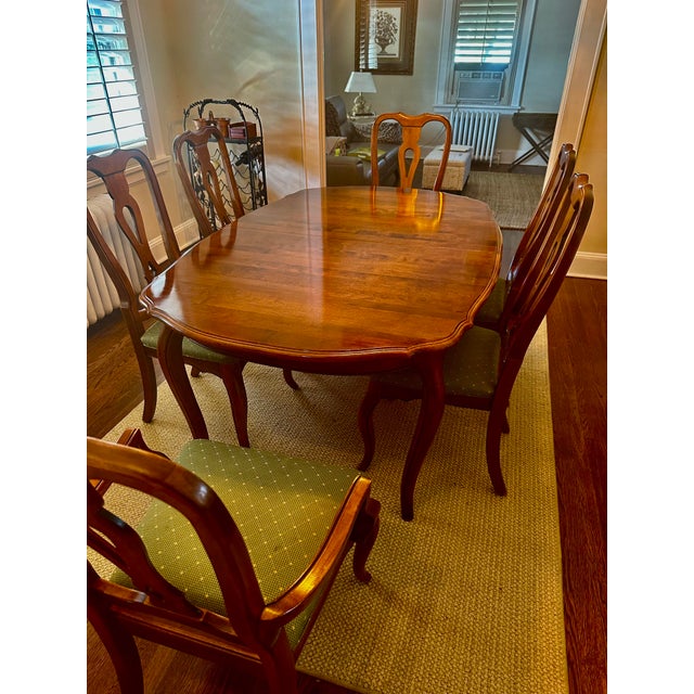 1990s Ethan Allen Dining Room Set of 11 Chairish