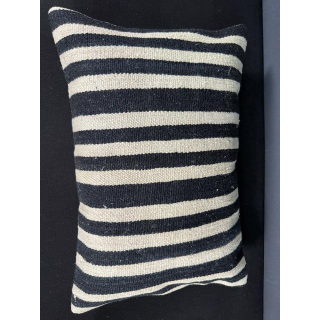 Turkish Hemp Pillow Cushion Natural Beige Black Pillow Cushion Cover 16" x 24" #30108 Enhance your home decor with our...