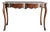 French Marble Top Walnut Console Table For Sale
