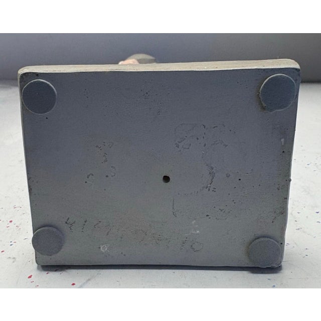 Stone Gray Late 20th Century French Country Chef Figurative Sculpture, Whimsical Kitchen Decor, 18” For Sale - Image 8 of 9