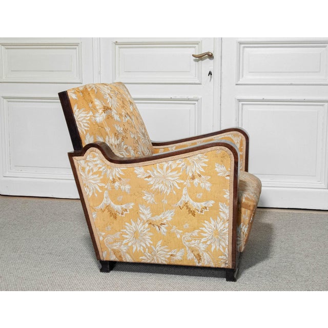 Gold Swedish Art Deco Club Chair, 1920s For Sale - Image 8 of 15