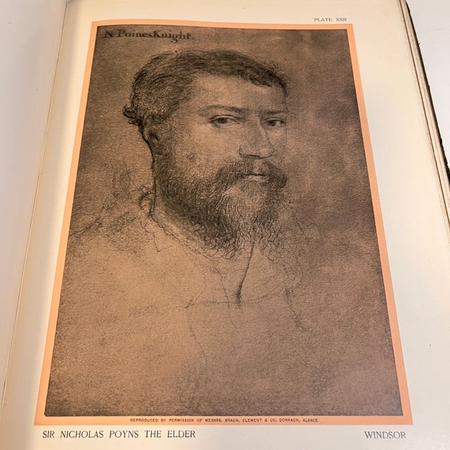 Paper Antique Drawings of Holbein Book For Sale - Image 7 of 14