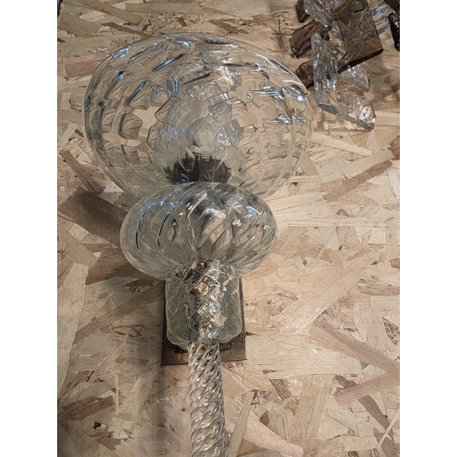 Diamante Glass Wall Lamp by Carlo Scarpa for Venini, 1930s For Sale - Image 14 of 18