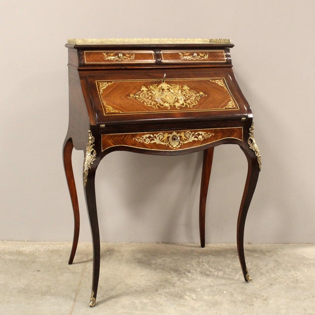 19th Century Napoleon III Writing Desk For Sale - Image 14 of 14