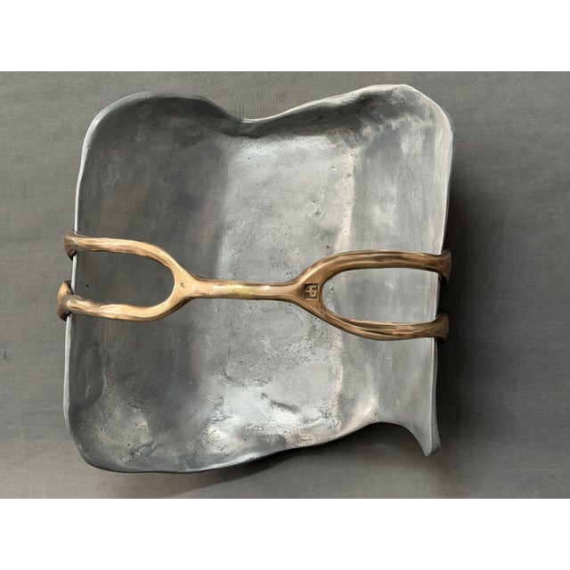 Brutalist Vintage Brutalist Fireplace Cask in Brass by David Marshall, 1975 For Sale - Image 3 of 9