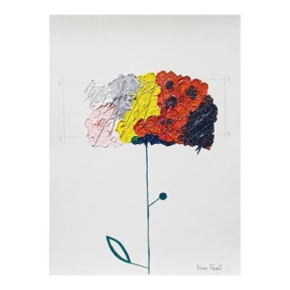 Organic Modern Original Floral Painting by Diane Grant / Botanical / Herbarium / Flower / Unframed For Sale