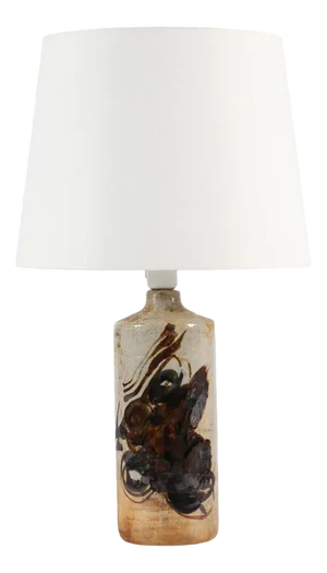 Mid-Century Danish Ceramicist Table Lamp with New Shade by Conny Walther, 1960s