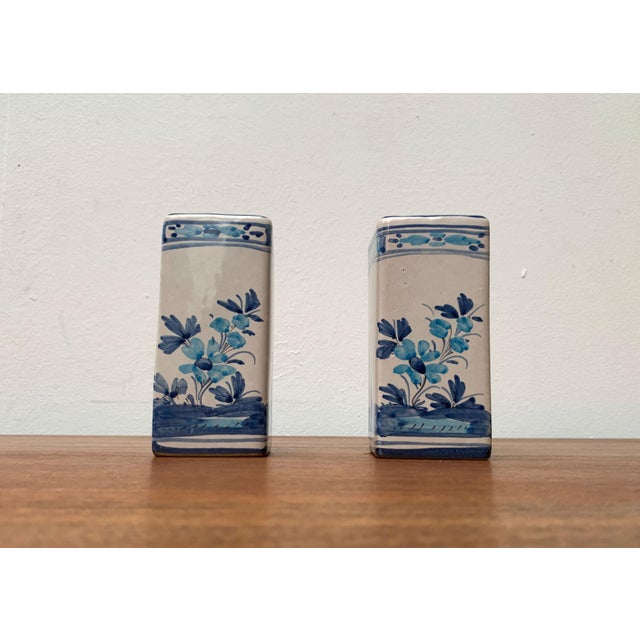 Vintage Italian Handpainted Vase from Larucci Italy, 1970s, Set of 2 For Sale - Image 17 of 18