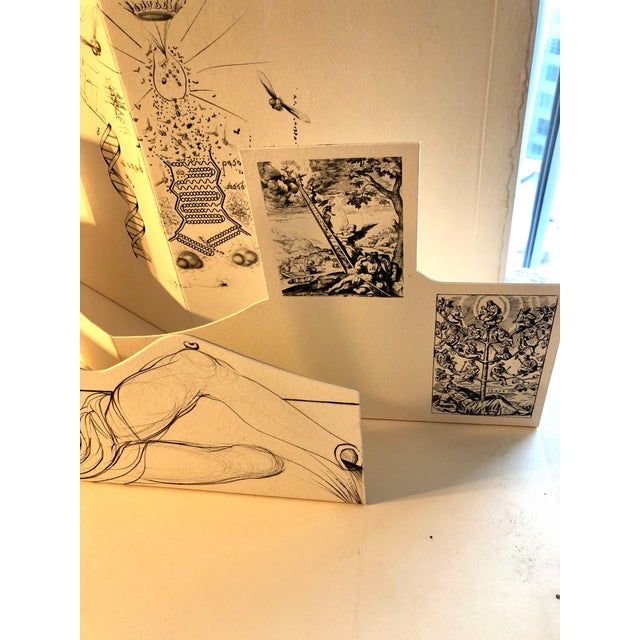 1970s Salvador Dalí­, Rare Salvador Dali Surrealist 3D Pop Up Etching Engraving Paper Sculpture 1973, 1973 For Sale - Image 5 of 10