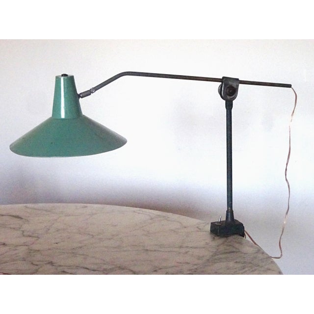 Green Table Lamp, 1950s For Sale - Image 10 of 14