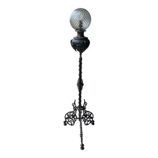 Late 19th Century Bradley & Hubbard Ornate Victorian Piano Floor Lamp For Sale