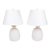 Pair of Late 20th Century White Porcelain Pineapple Lamps For Sale