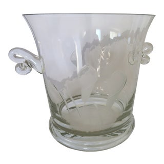 Champagne Ice Bucket With Scroll Handles For Sale