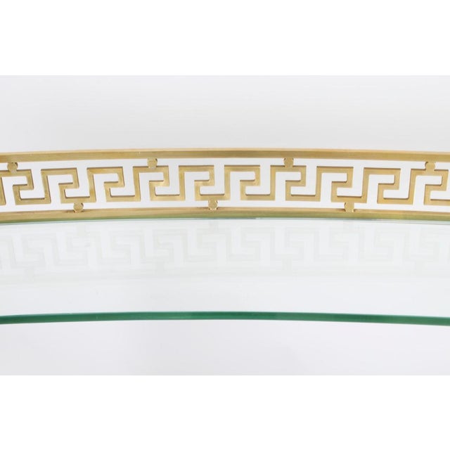 Vintage Versace Ormolu Mounted Curved Glass Display Unit 20th Century For Sale - Image 3 of 16