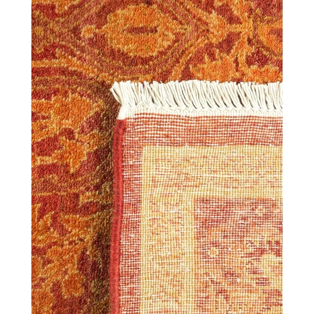 2010s Mogul Collection Hand-Knotted Area Rug - Orange 4' 3" x 6' 3" For Sale - Image 5 of 9
