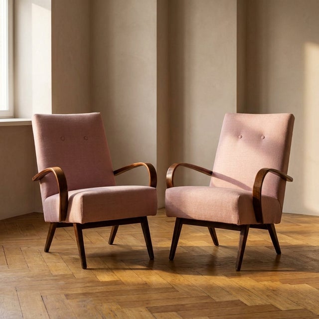 Bentwood Chairs by Jaroslav Šmídek, 1950s, Set of 2 For Sale - Image 9 of 9